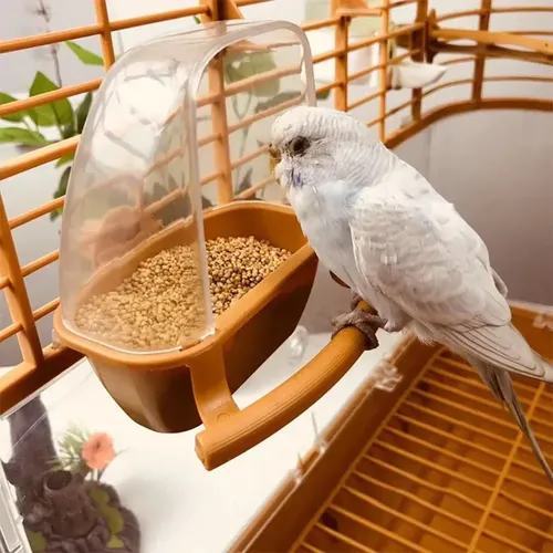 1pc Vogelkäfig Feeder hängen Papagei Vögel Wasserschale Sittich Feeder Tank Haustier Käfig
