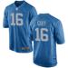 Jared Goff Men's Nike Blue Detroit Lions Throwback Custom Game Jersey