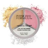 Physicians Formula Mineral Powder Wear 3-In-1 Setting Powder Face Makeup Reduce Shine Brighten Baked | Dermatologist Tested Clinicially Tested