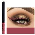 DekRion Liquid Eyeliner Matte Colored Eyeliners Rust-Red Eyeliner White Black Red Brown Green Purple Waterproof High-pigmented Colorful Eyeliners Eye Makeup (04#Rust-Red)