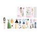 XEOVHV Clearance Magnetic Dress Up Baby Magnetic Princess Dress Up Paper Doll Magnet Dress Up Games Pretend And Play Travel Playset Toy Magnetic Dress Up Dolls For Girls