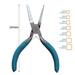 Professional Round Square Wire Winding Pliers With Scale Wire Looping Pliers Diy (Square mouth)