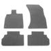 Ikon Motorsports Floor Mats Compatible with 2018-2023 Audi Q5 Gray Nylon Car Floor Mats Carpet Front Rear Row 4PCS Set