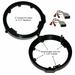 Patron Honda 6.5 Or 6.75 Speaker Adapter 1Pair With Speaker Harness Front and Rear