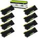 GREENCYCLE 8 Pack Compatible for Brother TN350 TN-350 Black Toner Cartridge Replacement with HL-2040 HL-2070N FAX-2820 FAX-2920 Printer