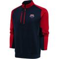 Men s Antigua Navy/Red USA Swimming Team Quarter-Zip Pullover Top