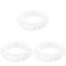 3pcs Inflatable Swimming Ring Summer Pool Swim Ring Glitter Swimming Ring Clear Glitter Pool Float Ring