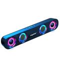 lulshou Colorful Bluetooth Sound Subwoofer High Power Home Video Desktop Wireless Strip Long Speaker Bluetooth Speaker Sound Bar TV Karaoke Sound Portable Speaker