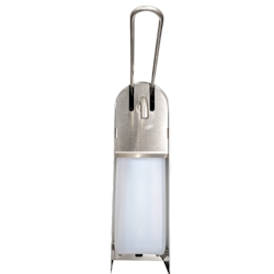 Seifen- und Desinfektionsmittelspender, 1000ml, leer, Edelstahlgehäuse, offene Ausführung, Höhe ca. 32,5 cm Image