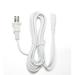 [UL Listed] OMNIHIL White 8 Foot Long AC Power Cord Compatible with Cambridge Audio SX-120 70W Subwoofer