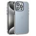 For Apple iPhone 15 Pro 6.1 inch Hard Crystal Back Transparent Chrome Edge Camera Cover Lens Protection Shockproof