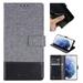 Designed for Samsung Galaxy S24 Plus Wallet Case Premium Denim Fabric & Magnetic Closure [3 Card Slots & 1 Side Cash Pocket] [Standing Feature] Card Holder Case Cover for Galaxy S24 Plus Black