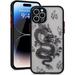 Compatible with iPhone 14 Pro Max Case 6.7 inch Fashion Cool Dragon Animal 3D Pattern Design Frosted PC Back Soft TPU Bumper Shockproof Protective Case Cover for iPhone 14 Pro Max Black