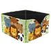 OWNTA Cute Zoo Bear Fox Panda Koala Pattern Square Pencil Storage Case with 4 Compartments Removable Dividers Pen Holder and Pencil Holder