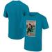 Men's Ripple Junction Turquoise The Big Lebowski Christmas Card Holiday Graphic T-Shirt