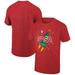 Men's Ripple Junction Heather Red NASA Space Shuttle & Stars Holiday Graphic T-Shirt