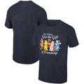 Men's Ripple Junction Heather Navy Care Bears Give the Gift of Friendship Holiday Graphic T-Shirt