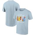 Men's Ripple Junction Light Blue Care Bears Give the Gift of Friendship Holiday Graphic T-Shirt