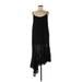 Eri + Ali Casual Dress - A-Line Scoop Neck Sleeveless: Black Solid Dresses - Women's Size Medium