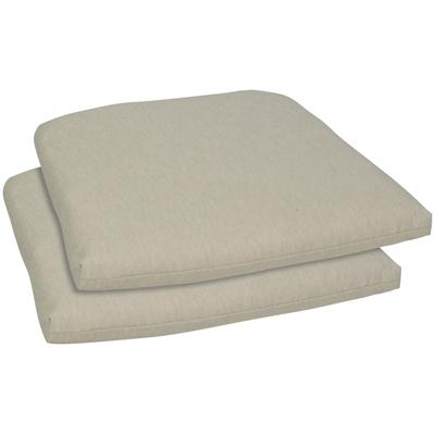 Sitzkissen GO-DE "Selina", beige, B:40cm H:5cm L:45cm, Polyester, Dekokissen_Sitzkissen_Kissenhüllen, 2er Set, 45/46x40 cm Image