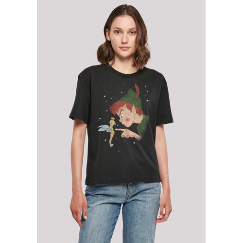 „T-Shirt F4NT4STIC „“Disney Peter Pan Tinkerbell Hey You““ Gr. L, schwarz Damen Shirts Jersey Premium Qualität“
