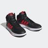 Sneaker ADIDAS SPORTSWEAR "HOOPS 3.0 MID", Gr. 44,5, rot (core schwarz, better scarlet, cloud weiß), Synthetik, Textil, sportlich, Schuhe