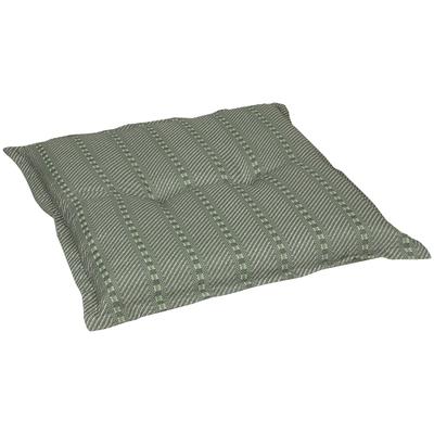 Hockerauflage GO-DE, grün, B:50cm H:7cm T:50cm, Baumwolle, Polyester, Polyurethan, Polsterauflagen, 50x50 cm Image