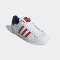 Sneaker ADIDAS ORIGINALS "SUPERSTAR" Gr. 42, bunt (cloud white, better scarlet, dark blue) Schuhe Sneaker