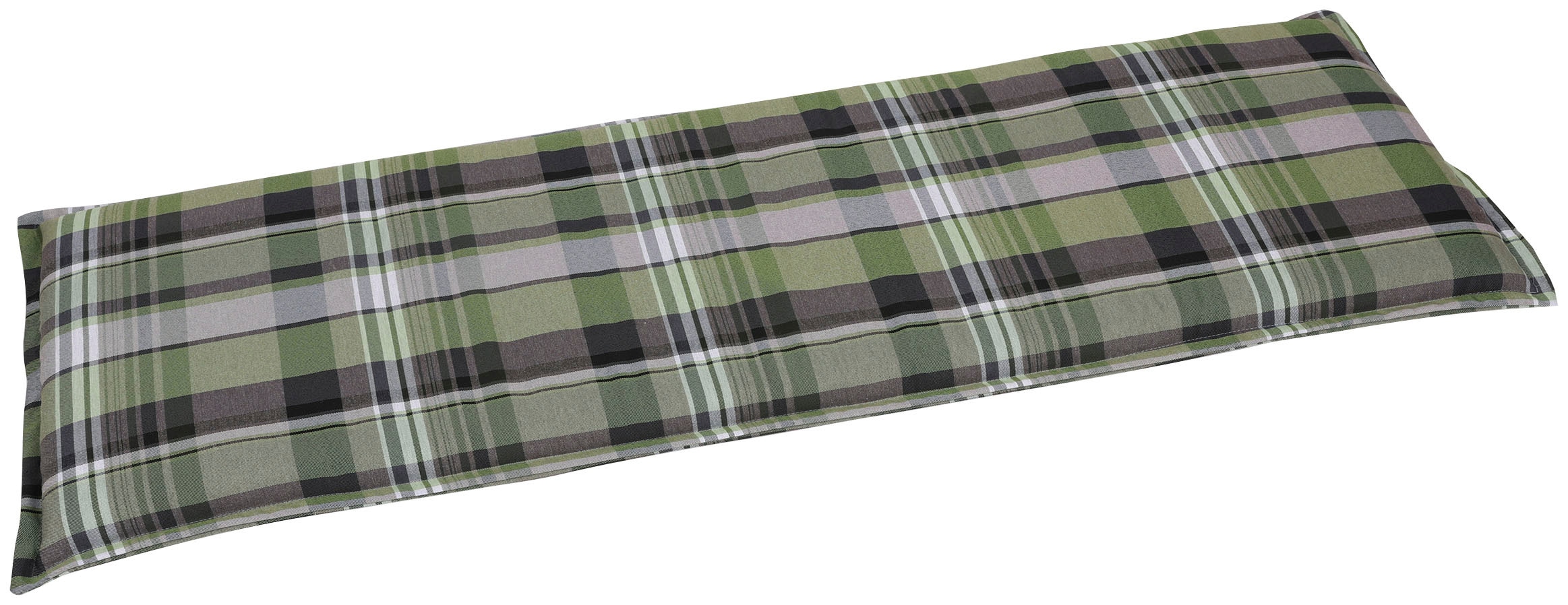 Bankauflage GO-DE "3-Sitzer", grau (grau, grün), B:148cm H:6cm T:48cm, Polyester, Polyurethan, Polsterauflagen, 148x48 cm