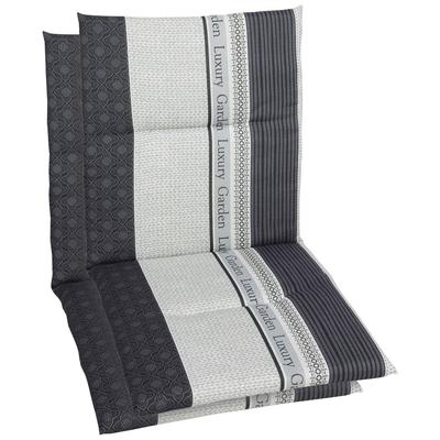 Sesselauflage GO-DE "Amalfi", grau, B:48cm H:4cm T:108cm, Polyester, Baumwolle, Polyurethan, Polsterauflagen, 108x48 cm Image