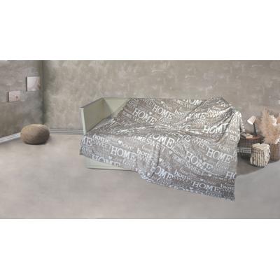 Wohndecke KINZLER "Mikrofaser XXL "Home", weiß (weiß, silber), B:220cm L:240cm, Wohndecken Image