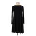 Old Navy Casual Dress - Fit & Flare: Black Solid Dresses - Women's Size X-Small