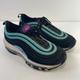 Nike Shoes | Nike Air Max 97 Womens 5.5y Youth Shoes Black Blue Purple Athletic Sneakers | Color: Black/Blue | Size: 5.5