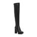 Jessica Simpson Shoes | Jessica Simpson Womens Black 1" Platform Kiah Toe Block Heel Heeled Boots 7.5 M | Color: Black | Size: 7.5