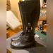 Burberry Shoes | Burberry Black Leather Buckle Square Rectangular Design Riding Boots Sz. 6.5 | Color: Black | Size: 6.5