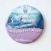 Disney Accessories | 5/$20 Walt Disney World Cinderella “Happily Ever After” Pin Button | Color: Blue/Purple | Size: Os