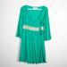 Anthropologie Dresses | Anthropologie Lilka Green Wrap Dress Pom Pom M | Color: Green | Size: M