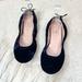 Kate Spade Shoes | Kate Spade Globe Flats Blue Crushed Velvet Foldable Slip On Flat Shoes 7 New! | Color: Blue | Size: 7