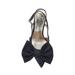 Kate Spade Shoes | Kate Spade Sheela Slingback With Bow Black Glitter Stiletto Heel New Size 7.5 | Color: Black | Size: 7.5