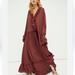 Free People Dresses | Free People Sweet Darlin Maxi Dress Burgundy M | Color: Brown/Red | Size: M
