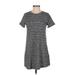 Abercrombie & Fitch Casual Dress - Shift: Gray Tweed Dresses - Women's Size X-Small