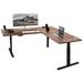 VIVO Electric 77" x 71" Corner Stand Up Desk, 3E7B Series Wood/Metal in Black/Brown | 70.9 W x 29.5 D in | Wayfair DESK-KIT-3E7BN