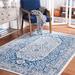 Blue/Gray 120 x 96 x 0.4 in Living Room Area Rug - Blue/Gray 120 x 96 x 0.4 in Area Rug - Bungalow Rose Contemporary Oriental Living Room Dining Bedroom Area Rug Ivory/Navy | Wayfair