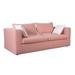 Latitude Run® 84.3" Wide Outdoor Patio Sofa w/ Cushions Metal/Olefin Fabric Included in Red/Pink/Indigo | 35 H x 84.3 W x 38.6 D in | Wayfair