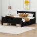 Alcott Hill® Ciann Queen Size Wood Platform Bed w/ 4 Drawers Wood in Brown | 35.4 H x 63 W x 87.5 D in | Wayfair 589A62038FA046D98966024003235539