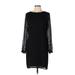 Ann Taylor Factory Casual Dress - Sweater Dress: Black Dresses - New - Women's Size 10