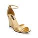 Boston Proper - Gold Yellow - Ankle Strap Wedge - 6.0