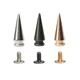 7*20mm 100 Sätze Zine Alloy Tower Typ Punk Spike Kegel Spots Nieten Leder Craft Nieten Bullet Spikes