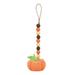 Thanksgiving Day Rope Tassel Beads Creative Colorful Wood Beads String Rope Home Decoration Ornaments Painted Glass Window Panel Garland for Mantle Teal Tanning Salon Decorations for Business