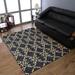 Rugsotic Carpets Hand Knotted Sumak Contemporary Jute Area Rug Charcoal Beige 8 x10